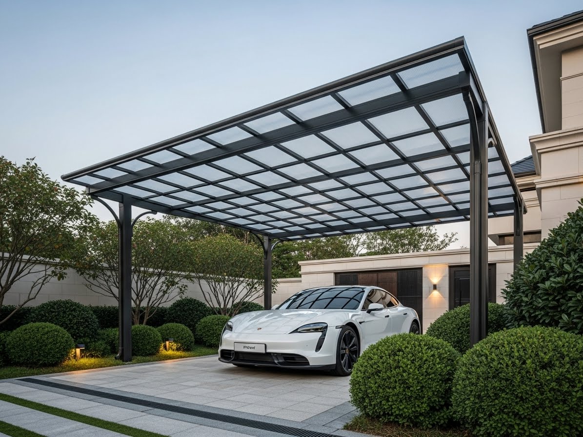 Biến sân trước thành không gian trưng bày xe sang đẳng cấp và những điều cần lưu ý 3 mai che o to 12 5